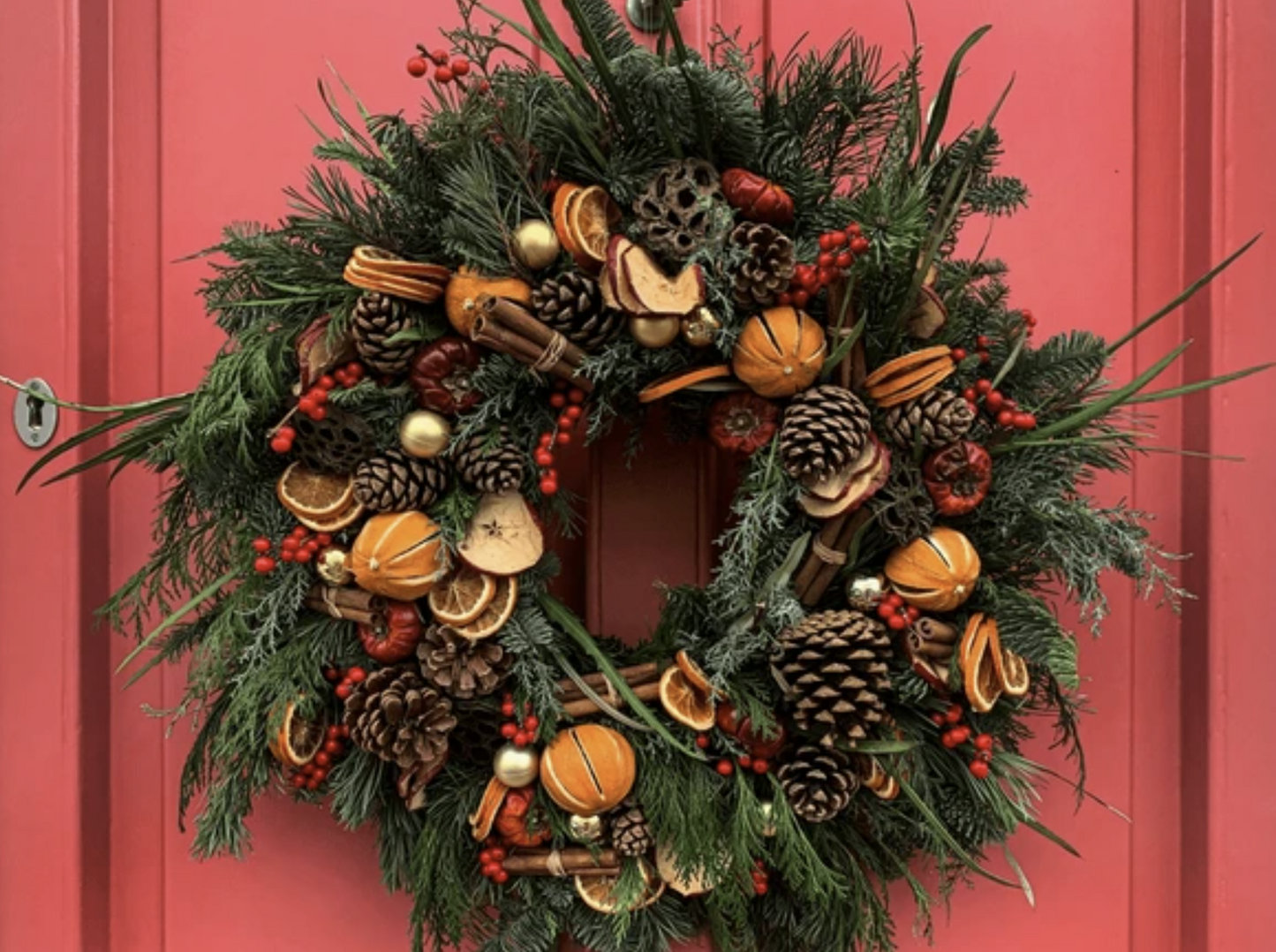 winter door wreath
